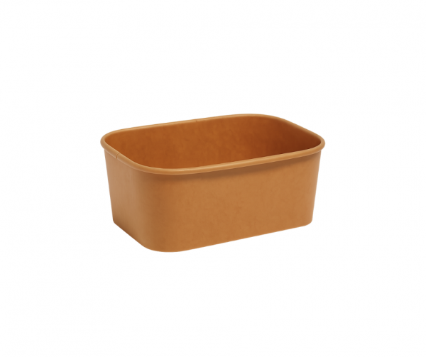 1000ml Rectangular Kraft Bowl