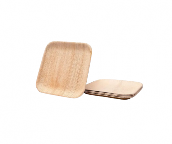 Eco-Friendly 10″ (25 cm) Compostable Palm Leaf Square Plates