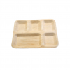 5-Compartment Palm Leaf Plates | Natural, Biodegradable & Sturdy