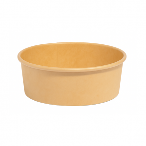750ml (26oz) Round Kraft Paper Bowls