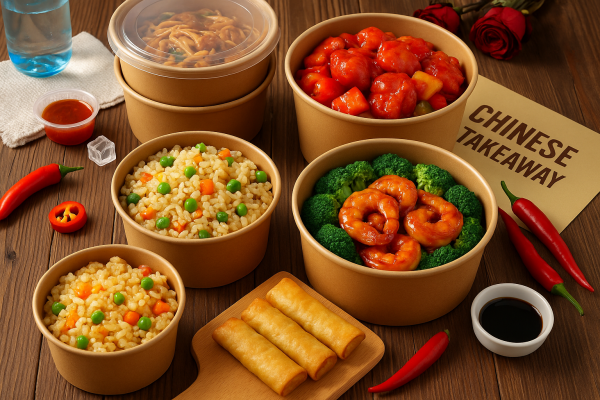 1000ml (32oz) Round Kraft Paper Bowls